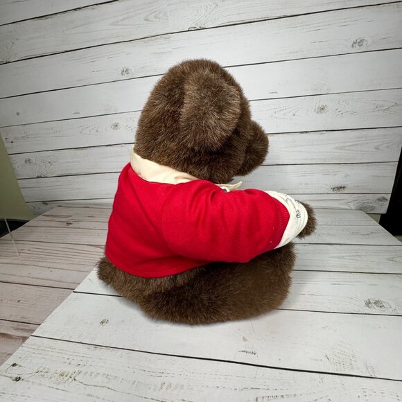 Gund Lands’ End Grizzly Grabinski Rugby Bear Plush 1994 w/ Original Box Vtg - Picture 10 of 13